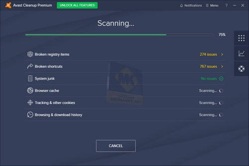 avast cleanup download problems