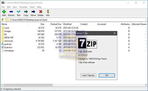 7-Zip 23.01 instaling