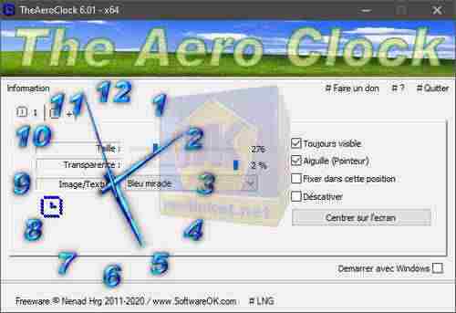 TheAeroClock 8.43 for windows download free