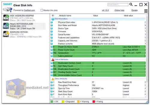 Clear Disk Info screenshot
