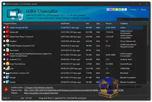 HiBit Uninstaller screenshot