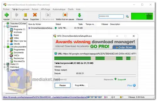 Internet Download Accelerator screenshot