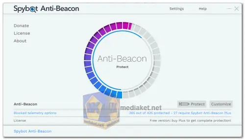 Spybot Anti-Beacon screenshot