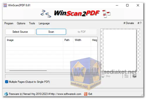 WinScan2PDF Screenshot