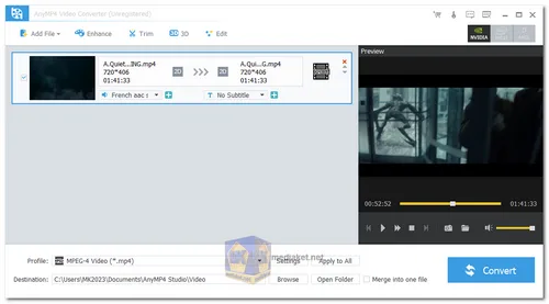 AnyMP4 Video Converter screenshot