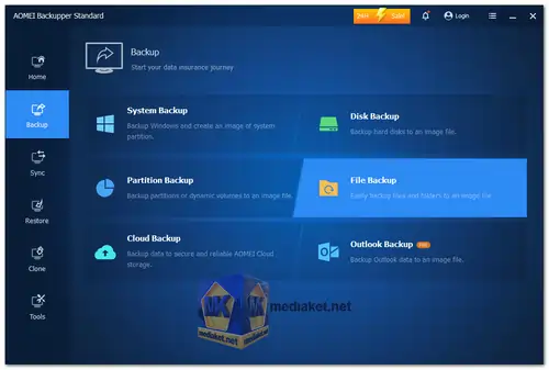 AOMEI Backupper Standard Screenshot