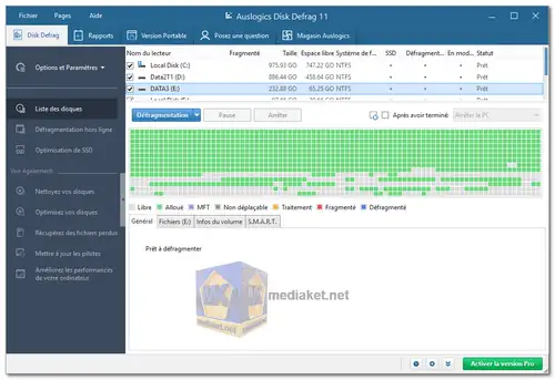 Auslogics Disk Defrag screenshot