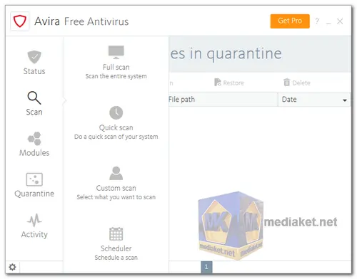 Avira Free Antivirus Screenshot