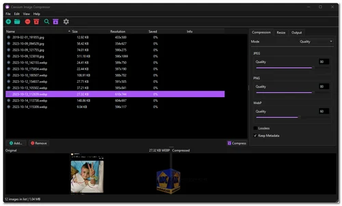 Caesium image Compressor Screenshot