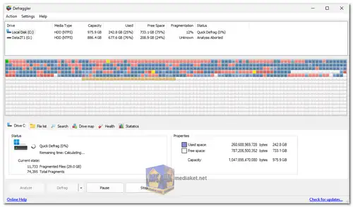 Defraggler screenshot