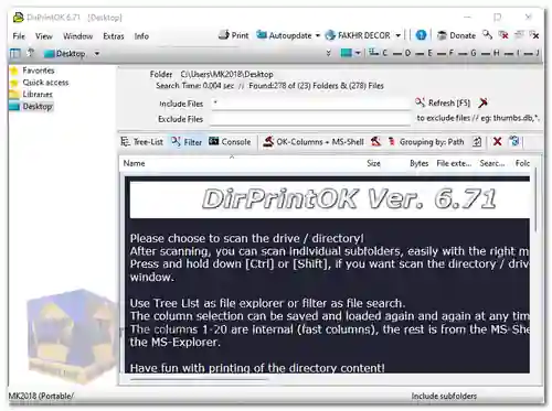 DirPrintOK Screenshot