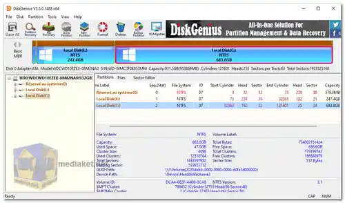 DiskGenius Screenshot