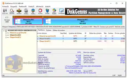 DiskGenius Screenshot