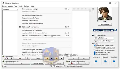DSpeech screenshot