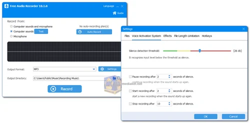 Free Audio Recorder screenshot