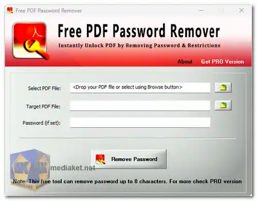 Free PDF Password Remover screenshot