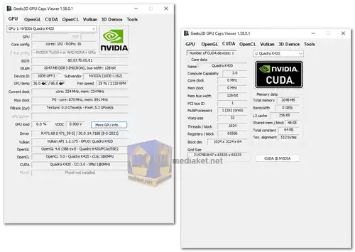 GPU Caps Viewer screenshot