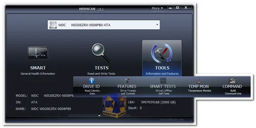 HDDScan Screenshot