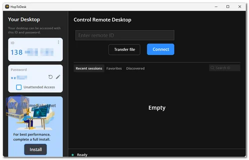 HopToDesk screenshot