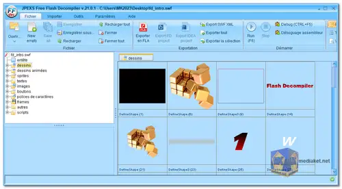 JPEXS Free Flash Decompiler Screenshot
