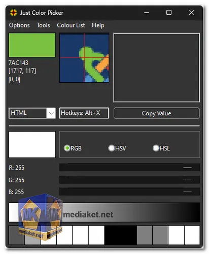 Just Color Picker screenshot