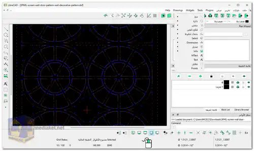 LibreCAD screenshot