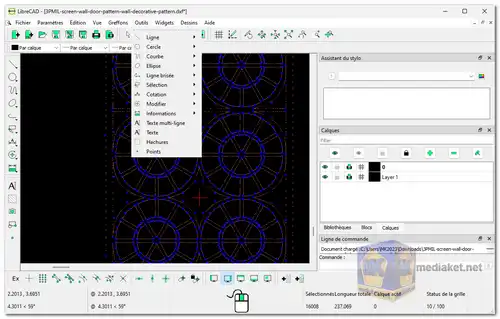 LibreCAD screenshot