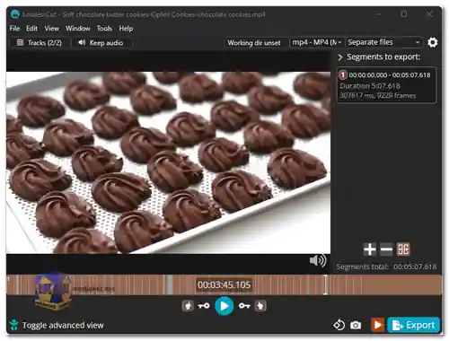 LosslessCut Screenshot