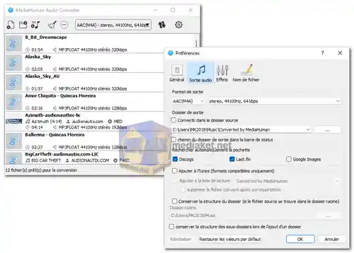 MediaHuman Audio Converter screenshot