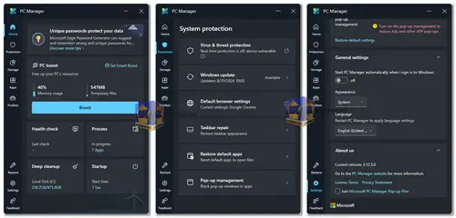 Microsoft PC Manager screenshot