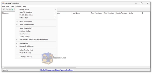 NetworkOpenedFiles Screenshot