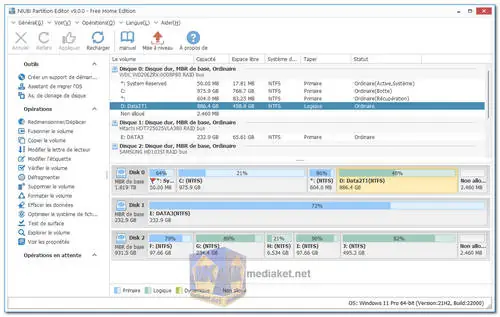 NIUBI Partition Editor Screenshot