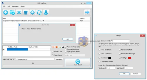 PDF Replacer screenshot