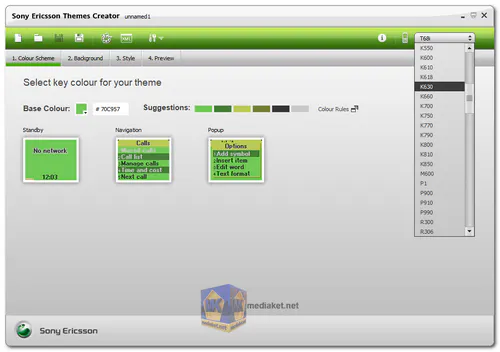 Sony Ericsson Themes Creator screenshot