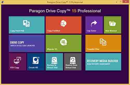 paragon recovery media builder