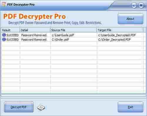 PDF Decrypter 