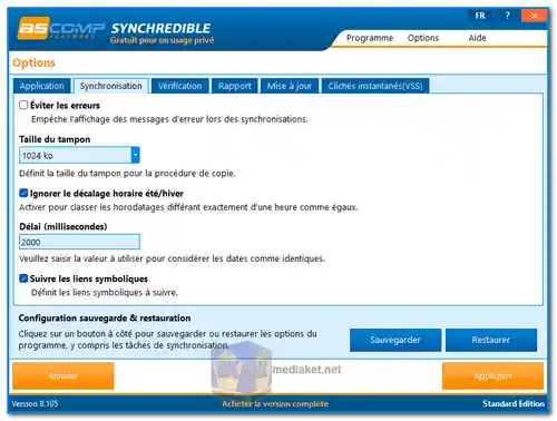 Synchredible screenshot