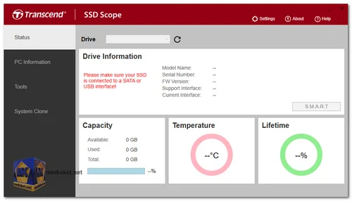 Transcend SSD Scope screenshot