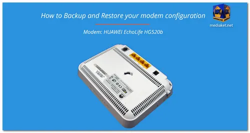 HUAWEI EchoLife HG520b - Backup and Restore screenshot