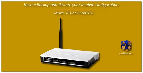 TP-LINK TD-W8901G - Backup and Restore screenshot