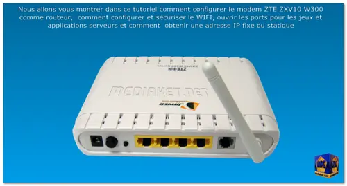 ZTE ZXV10 W300 modem configuration - Screenshot