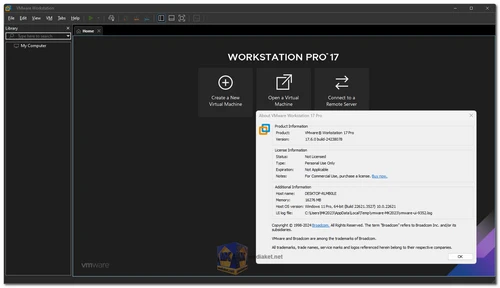 VMware Workstation Player Screenshot