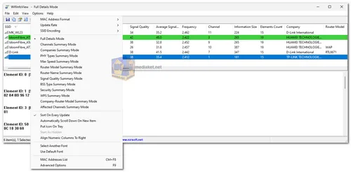 WifiInfoView screenshot