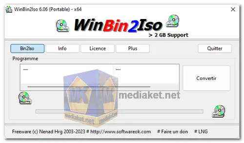 WinBin2Iso screenshot