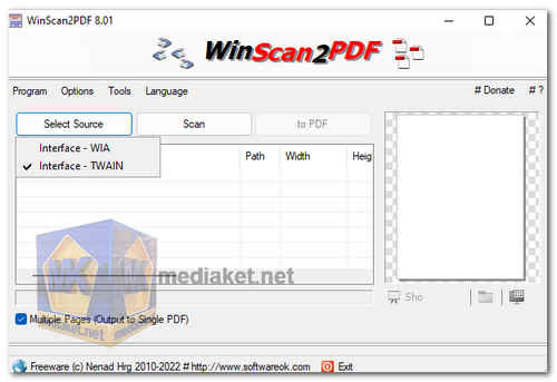 WinScan2PDF 8.61 free