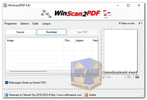 WinScan2PDF Screenshot