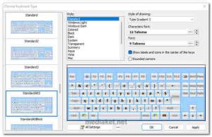 Comfort On-Screen Keyboard screenshot