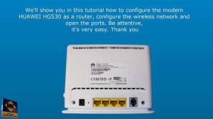 Huawei HG530 modem router Configuration Screenshot